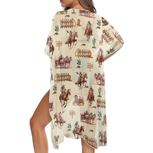 Womens Bikini Cover Ups, Summer Sheer Kimono Beach Cover Ups Resort Wear