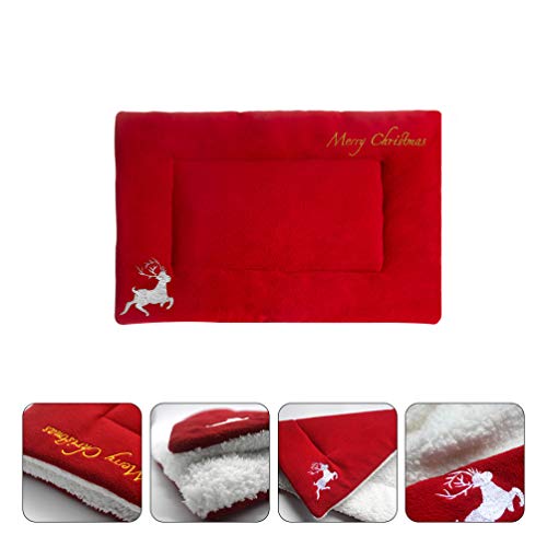 VILLCASE Natal Cama de Cachorro Almofada de Almofada de Animal de Estimação Tapete de Cama Quente pa