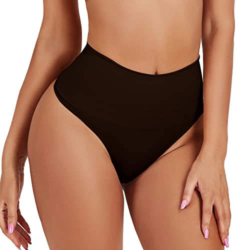 Image of Thong Shapewear for Women Tummy Control Body Shaper Underwear Seamless High Waist Shaping Panties Girdle