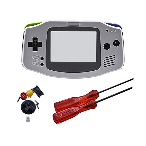 Henghx Reemplazo Lleno Housing Cáscara Cubrir Caso Partes Set w/Lente&Destornillador para Nintendo Gameboy Advance GBA Consola Cover
