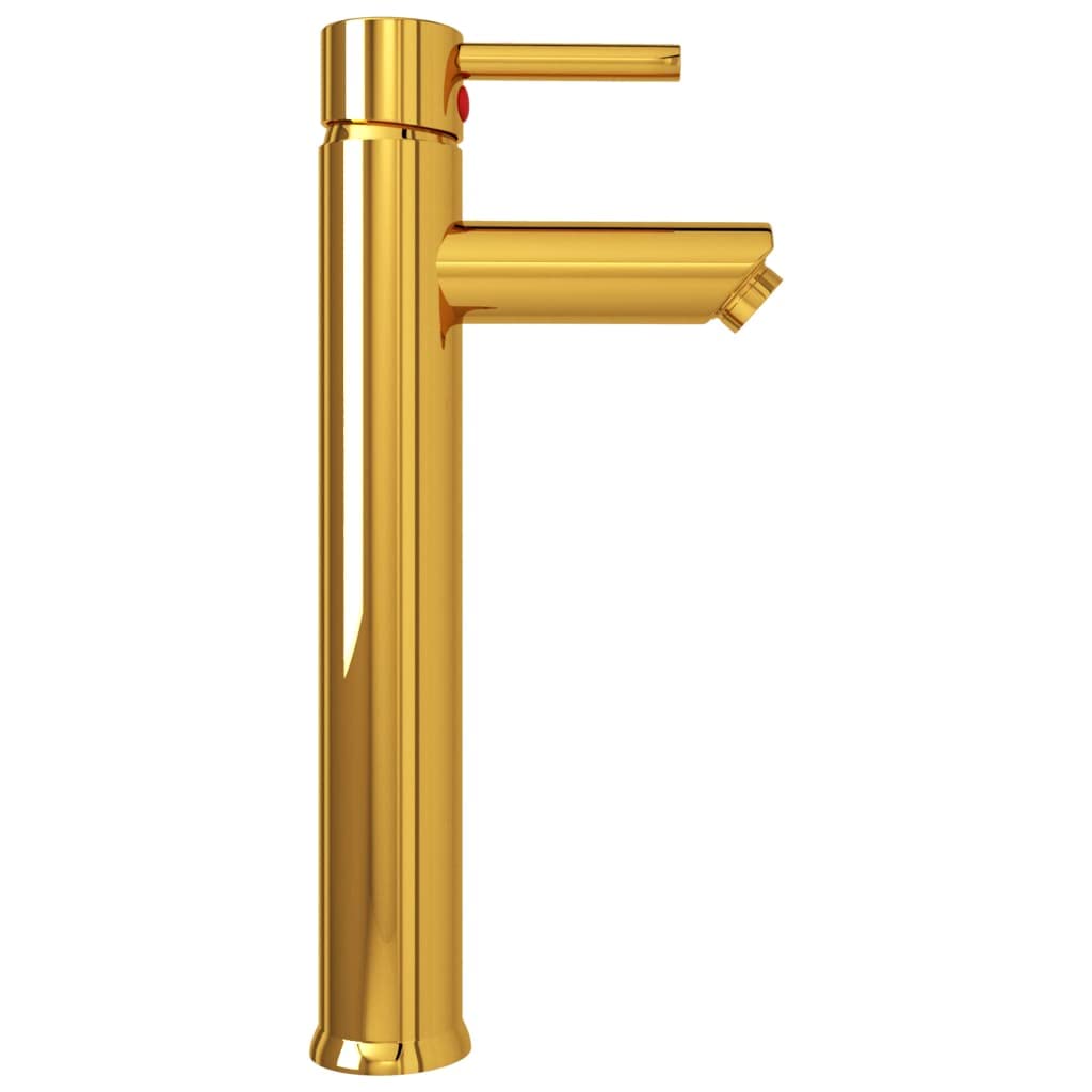 SKM Badezimmer Mischbatterie Golden 12x30 cm,Heimwerkerbedarf, Sanitärbedarf, Sanitärkeramik & Armaturen, Armaturen,Grau,0.97KG,149089