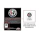 Alfa Romeo Patch Aufkleber, Offizielle Logo, Durchmesser: 50 mm