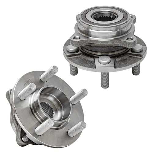 Image of Detroit Axle - Rear 2pc Wheel Bearing Hubs for 17-20 Ford GT, 15-20 Mustang, 2 Wheel Bearing & Hubs Assembly 2015 2016 2017 2018 2019 2020 Replacement