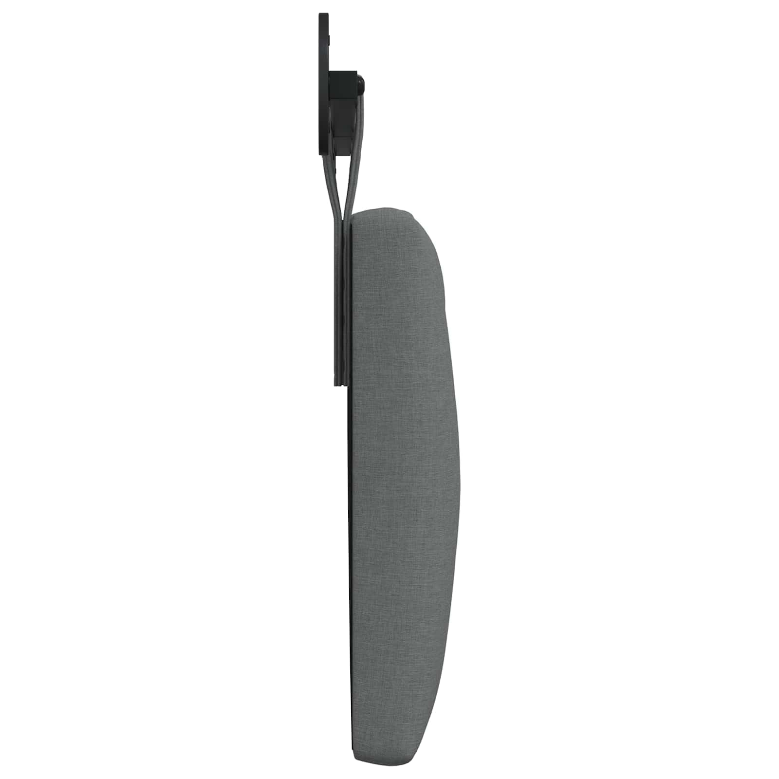 Cabecero colgante de tela gris oscuro con relleno de espuma 170 x 55 x 7 cm, montaje en pared, juego de 2 unidades, tapizado para dormitorio, habitación de invitados, cama doble y cama