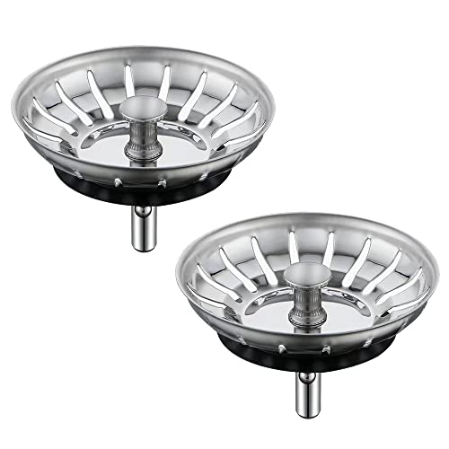 IUYPKQ - [2 Pack] IUYPKQ Kitchen Sink Strainer - Sink Drain Stopper - Kitchen Sink Plug with Anti-Clogging Basket - Bouchon Evier Cuisine