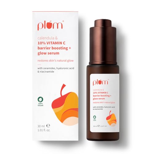 Plum 10% Vitamin C & Calendula Barrier Boosting + Glow Serum 30ml...