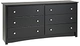 prepac monterey 6 drawer dresser