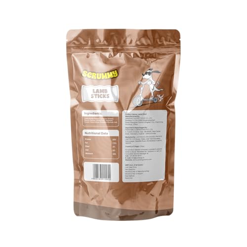 Image of Scrummy Lamb Stick Dog Treats, 70g Soft & Tasty Training Snacks | High Protein, Easy to Digest, Healthy Rewards for Puppies & Adult Dogs
