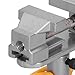 Suction Cup Mini Vise 45# Steel 360 Degree Rotation Hand Tool Glass Desktop Metal Silver