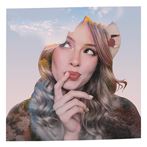 Affiche poster double exposition portrait personnalisable pour sublimer votre salon vintage