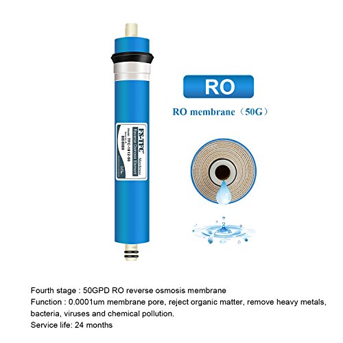 Fs-Tfc 5-Stage Reverse Osmosis System Replacement Filter Set 1-Year Replacement Filter Set For Standard Reverse Osmosis System 50 Gpd Ro Filters,5Pack #TOP3
