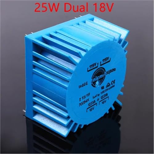 Transformateur carré scellé double 25W Dual 18V faible bruit