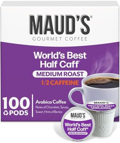 Maud's Half Caff Medium Roast Coffee Pods, 100ct