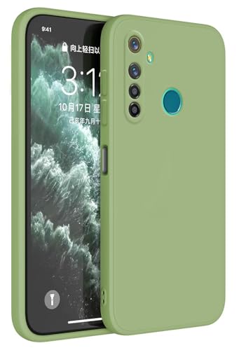 Topme Funda para Realme 5 Pro (6.3' Inches) Carcasa Caja Case Estuche, Funda Protectora de Piel de Silicona TPU - Verde Matcha