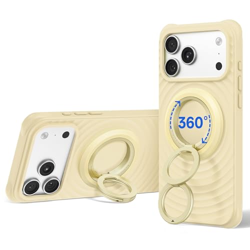 Image of SYNCWIRE Magnetic Phone Ring Holder, for MagSafe Phone Grip Stand Kickstand | 360 Rotation, Double-Sided Magnet, Cell Phone Grip Finger Holder, for iPhone 17 16 15 14 13 12 Pro Max, MagSafe Accessories