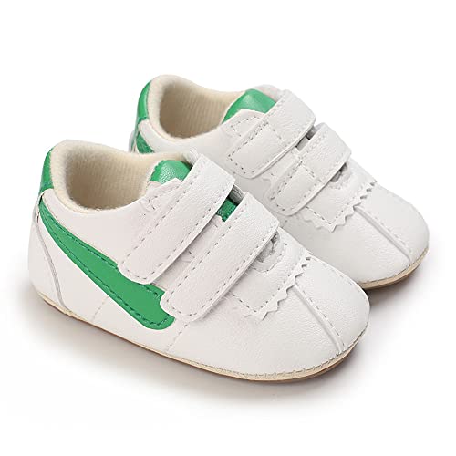 Image of Clowora Baby Boys Girls Shoes Non-Slip Rubber Sole Sneakers Infant First Walking Toddler Crib Shoes Newborn Loafers Flats.