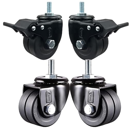 Aenmezen 4 2.5C` XCx LX^[ u[Lt M12*25mm lWt Xe LX^[ v ω׏d 600kg ~[g iC zC[ ؍ނ^CȂǏɓKp(2swivel+2with brake,75mm)