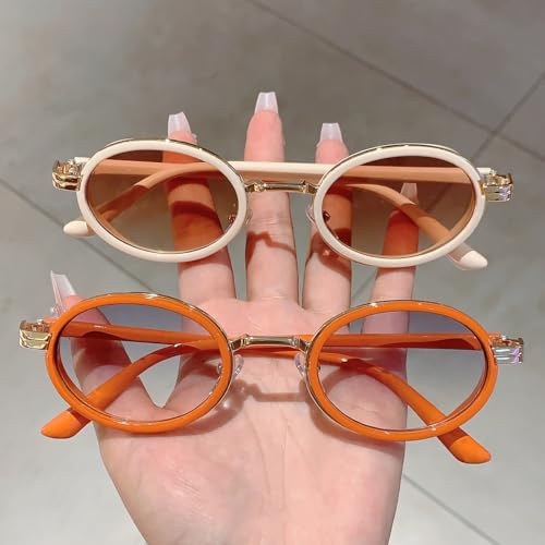 Lunettes de soleil ovales vintage léopard contre l'éblouissement