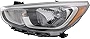 CarLights360: For Hyundai Accent Headlight Assembly 2015 2016 2017 Driver Side Standard Type w/Bulbs DOT Certified HY2502192
