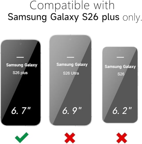 Image of DIZORO Microfiber Candy Case Compatible with Samsung S26 Plus 5G Smooth Touch Cushion Liquid Soft Silicone Gel Rubber Phone Cases Non-Slip Full Body Protective Shockproof Back Cover- Black