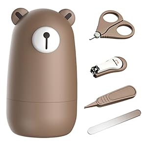 Baby Nagelknipper Set met Schattige Hoes, Zuigelingen Vinger- en Teennagelvijl Kit voor Pasgeboren Manicure en Pedicure, Nieuwe Moeder Verzorgingscadeau