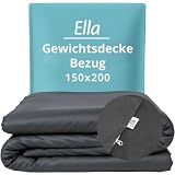 Ella Bettbezug 150x200 cm für Gewichtsdecke - Hergestellt aus...