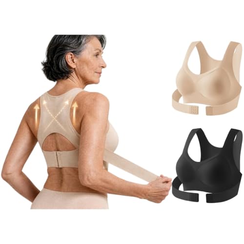 Posture Correcting Bra Women Crisscross Back Support Wireless Comfort Bra - image 1