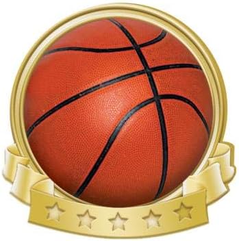 Crown Awards Pin de la bandera del baloncesto, pernos del baloncesto del oro