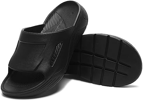 YONMOTTO Slide Sandals for Men, Comfortable Outdoor Slippers, Non-Slip Quick Drying Shoes