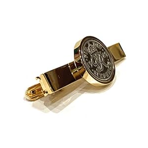Premium 1949 Sixpence Tie Clip voor een 70e verjaardag manchetknopen 18ct verguld