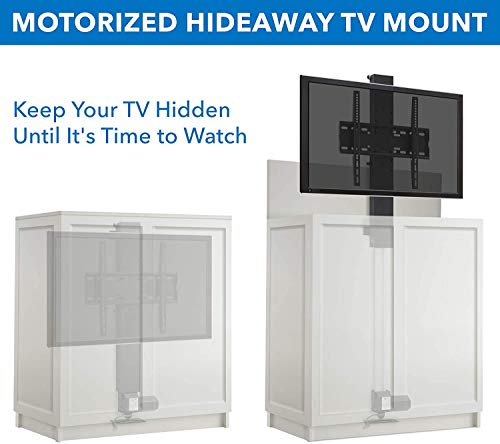 Image of AUDIOVAN Vertical POP-UP Motorized TV Lift with Remote Controller Stand Height Adjustable LED Bracket Cabinet Also Provide on Order Basis with Extra Cost (Black, 37-80 AVT-L309)