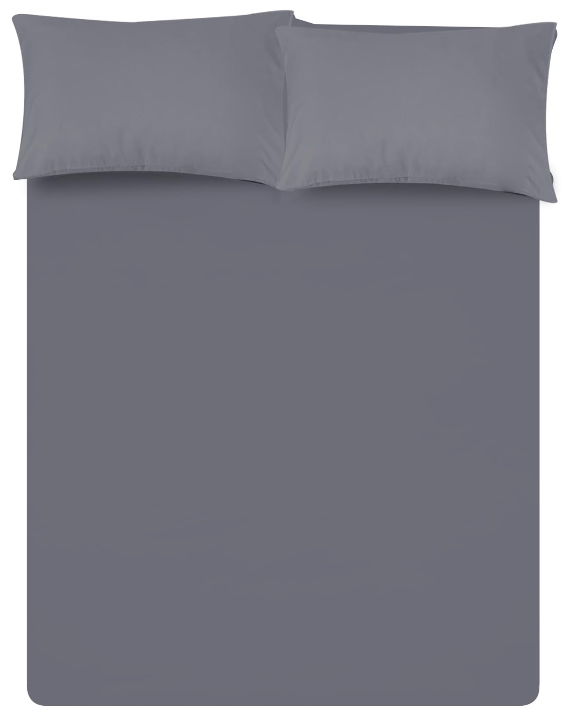 Linens World Egyptian Cotton Fitted Sheets Breathable, Anti Wrinkle 30cm Deep Pocket 200 Thread Count Single Bed Sheets Grey Bedding & Linen- Single Bedding 90 X 190 CM Single Fitted Sheet