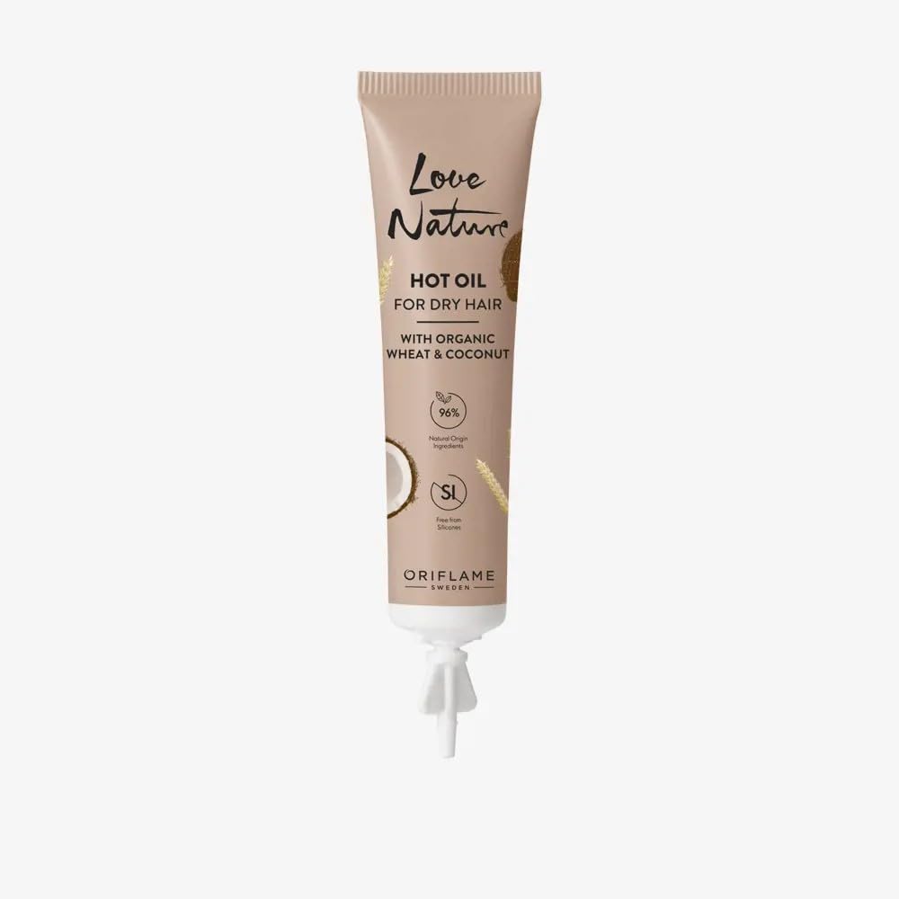 Oriflame Love Nature Hot Hair Oil for Dry Hair with Wheat and Coconut (Pack of 2)-image-40
