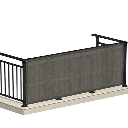 Image of HIPPO Baby Safety Net for Balcony Child Protection Stairway Safety Net Railing Guard for Kids Staircase Protector with Tie-Cords Breathable Fabric Indoor Outdoor Use (0.8MTX4MT, Desert-Storm)