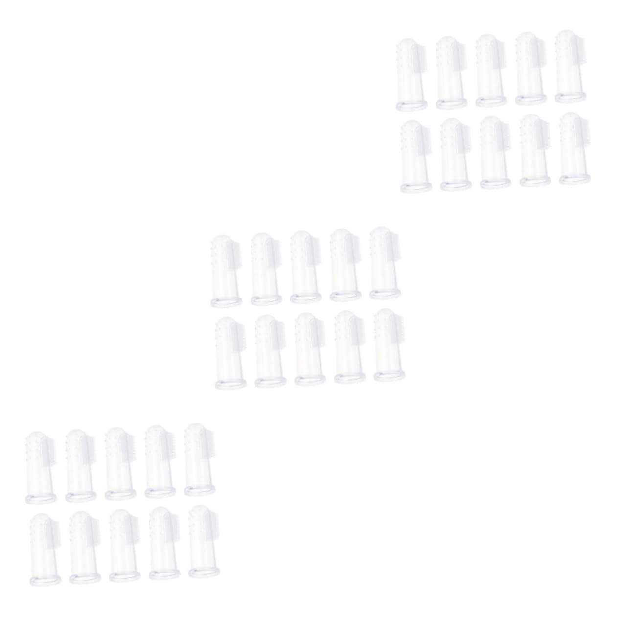 WOONEKY Lot De 30 Brosses À Dents En Silicone Souple Pour Chiens