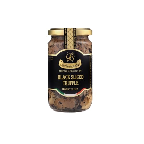 La Rustichella - Black Sliced Truffle - 100% Made in Italy | Vegan, Gluten-Free, Cholesterol-Free (6.35 oz (180 gr))