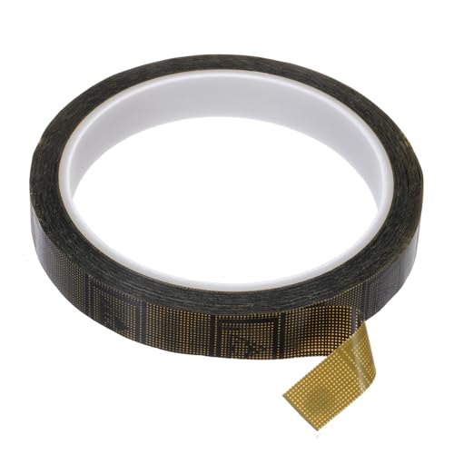 Image of PATIKIL Antistatic Tape, 2.36 Mil Thick, 9 /16 Inch x 39 Yards Conductive Adhesive Grid ESD Tape for Circuit Board Laptop Mobile Phone Communication Electronics Parts Black /Yellow