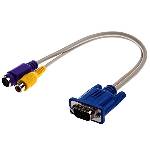 ziyuan Cable Adaptateur Sortie TV VGA Vers S-Vid¨¦O/RCA