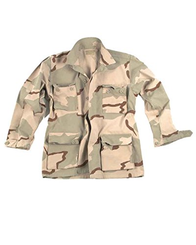 Elevato comfort Mil-Tec Giacca Us Tipo BDU R/S slavata Desert, Colore: Nero