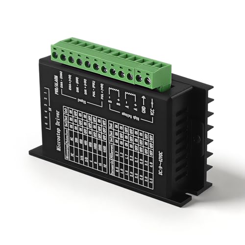 Stepper Motor Driver - TB6600 9-42V 4A 1-32 Microstep Adjustable with Over-Current Protection for CNC Router 3D Printer Engraving Machine by DIY Hobbyists & Engineers