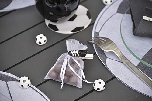 10 Sacchetti Organza Tinta Unita 7,5x10 Cm - 100% Poliestere - Colori Assortiti