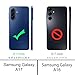 Osophter for Galaxy A17 5G Case: with Screen Protector Shock-Absorption Flexible TPU Rubber Protective Cover for Samsung Galaxy A17 Phone Case(Black)