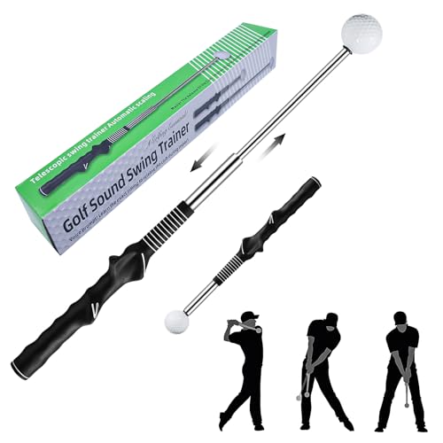 Livoanah Retractable Golf Swing Training Aid - Golf Swing Trainer, Portable Grip Trainer for Indoor...