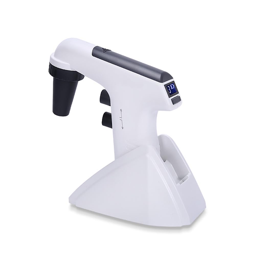 Pipettor eléctrico con pantalla LCD, velocidad de succión ajustable, volumen de 0,1 a 100 ml, opciones de drenaje duales, ideal para aplicaciones de laboratorio de biología y química