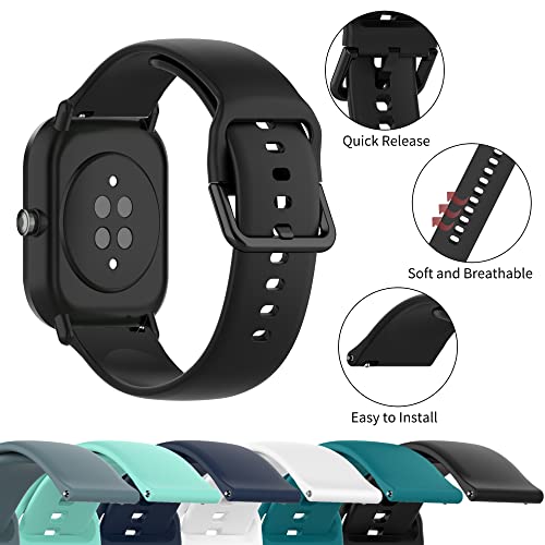 Correas de repuesto para reloj Veryfitpro ID205L silicona 6 unidades miniatura 3