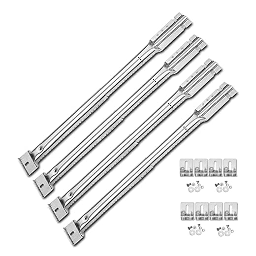 Denmay universell justerbar gasgrill brännare tub för Nexgrill, Brinkmann, FirePlus, brandberg, Char-Broil, CosmoGrill, förlängs från 31 cm till 42 cm, passar de flesta gasgrillmodeller