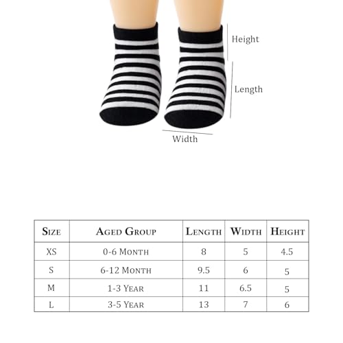 Image of MOMISY Baby Girl Boys children Non Slip Socks Toddlers Infant Warm Cotton Stretch Anti skid Socks-6 Pairs