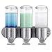 simplehuman, BT1029 444ml dreifach, Spender mit Wandhalterung, gebürsteter Stahl, 5 Jahre Garantie