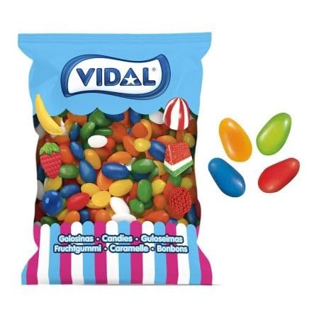 iChuches - Peladillas de Colores 1kg | Caramelos Grageados Crujientes de Sabores Frutales | Sin Gluten | Ideal para Candy Bar, Fiestas y Celebraciones