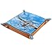 Plateau Dés Plateau L'avion Ciel Bleu Nuages ​​Blancs De Voiturier Plateau Cuir Organisateur 20.5x20.5cm